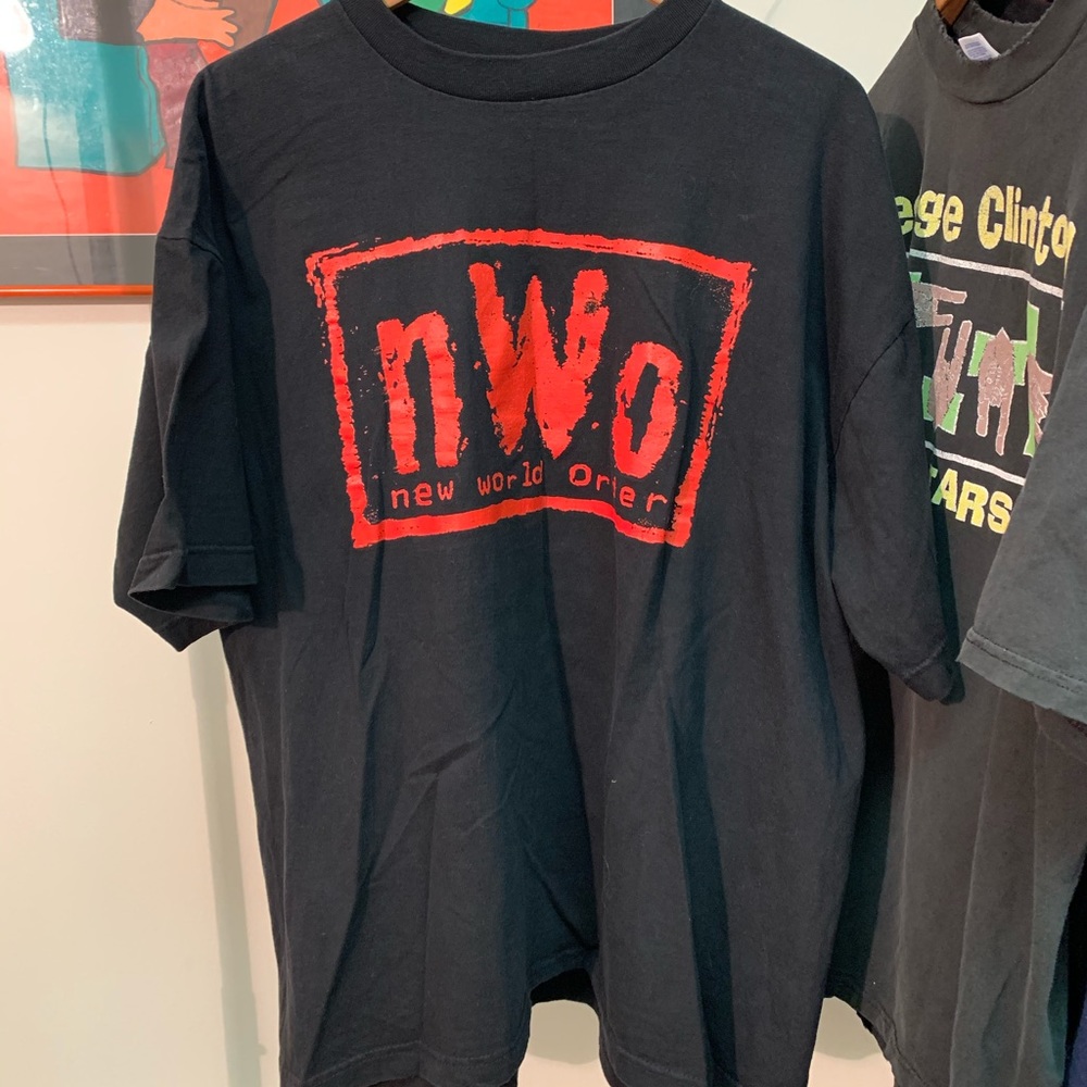 Nwo wolf pack wrestling vintage shirt